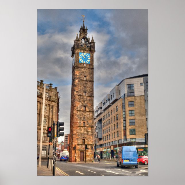 Póster Tolbooth Steeple, Poster de Glasgow (Frente)