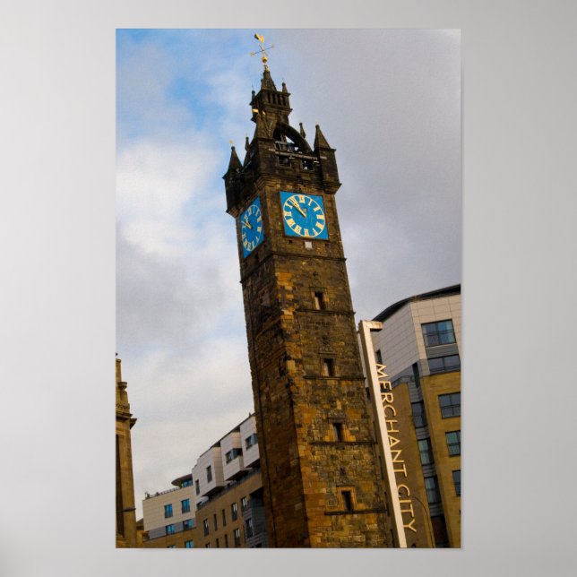 Póster Tolbooth Steeple, Poster de Glasgow (Frente)