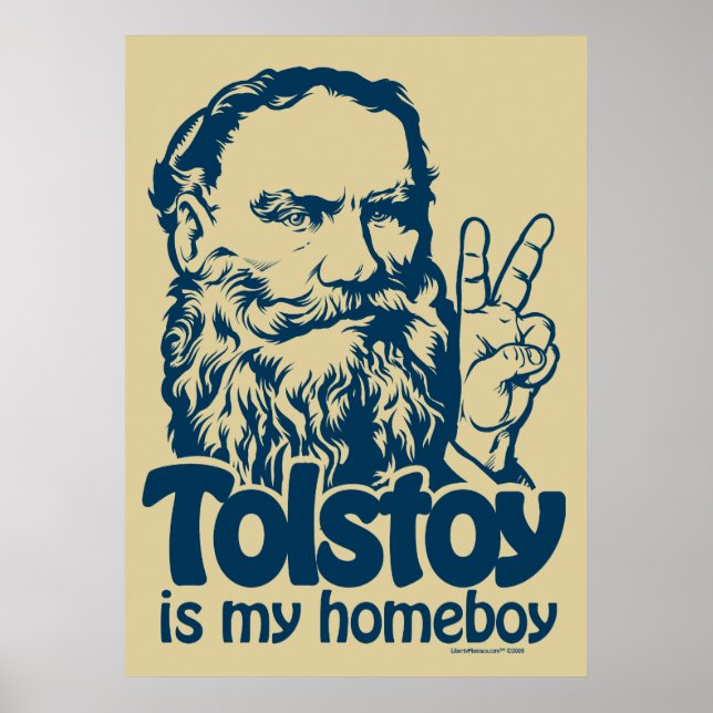 Póster Tolstoy es mi Poster (Frente)