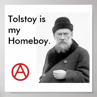 Póster Tolstoy es mi poster Homeboy_Anarchy