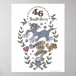Póster Tom and Jerry Obey The Master 2