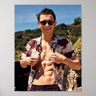 Póster Tom Holland con soles