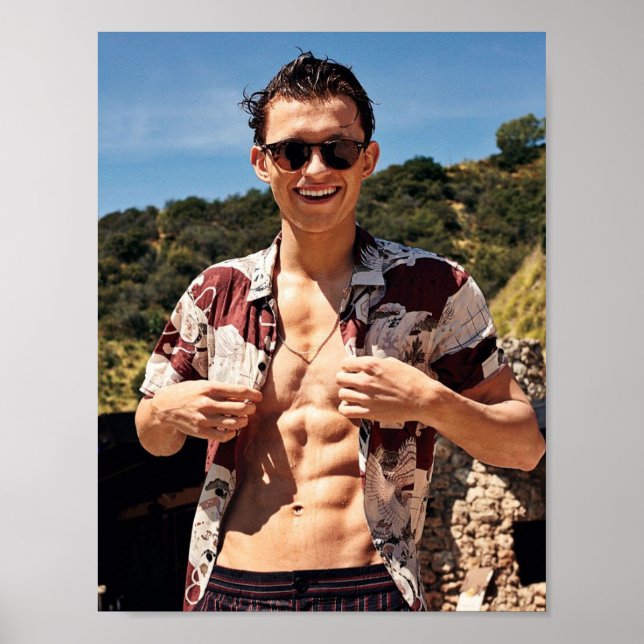 Póster Tom Holland con soles (Frente)