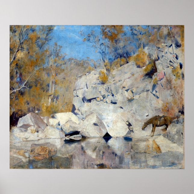 Póster Tom Roberts en un rincón en el macintyre (Frente)