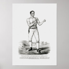 Póster Tom Sayers - campeón de Inglaterra