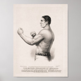Póster Tom Sayers - Campeón de nudillos desnudos de inglé
