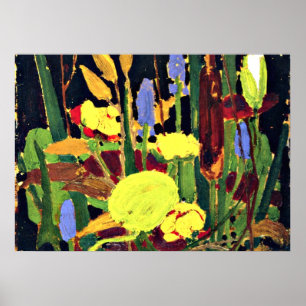 Póster Tom Thomson - Flores de agua