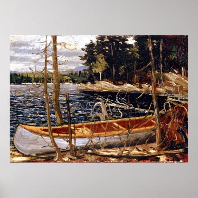 Póster Tom Thomson - La Canoa (Frente)