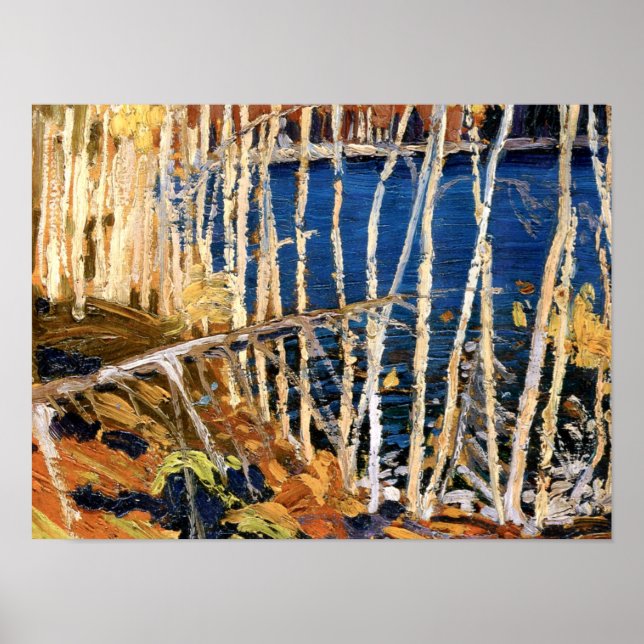 Póster Tom Thomson - Lago Azul (Frente)
