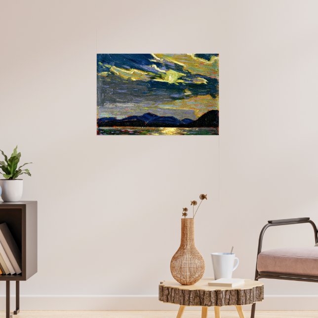 Póster Tom Thomson - Luz de luna de verano caluroso (Salón 3)