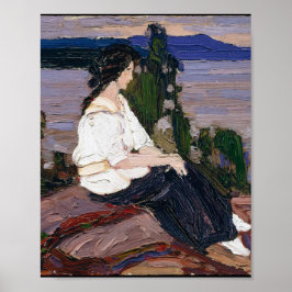 Póster Tom Thomson pinta encantadora figura de la dama ca
