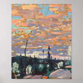 Póster Tom Thomson pintando cerezas salvajes tierra de On