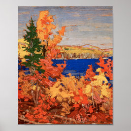 Póster Tom Thomson Pintando El Foliage Otoño Tierra De On
