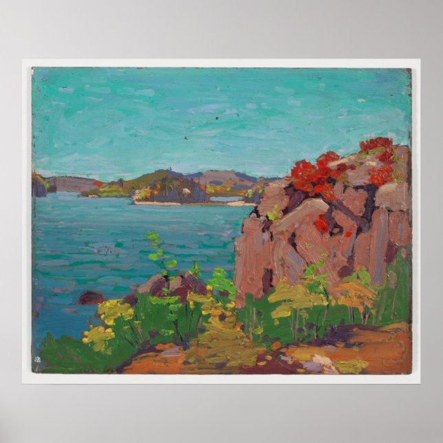 Póster Tom Thomson, Poster de la primavera del lago de pi (Frente)