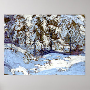 Póster Tom Thomson - Primera Nieve en otoño