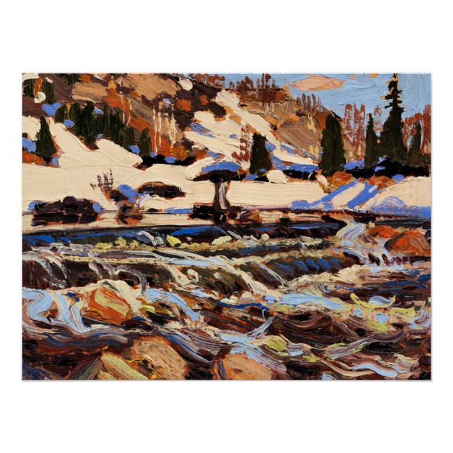 Póster Tom Thomson - Rapids, (Anverso)