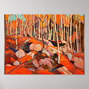 Póster Tom Thomson - The Birch Grove, Autumn
