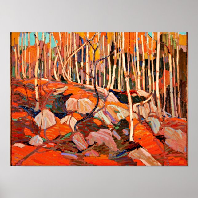 Póster Tom Thomson - The Birch Grove, Autumn (Frente)