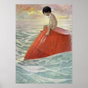 Póster Tom Upon the Buoy de Jessie Willcox Smith