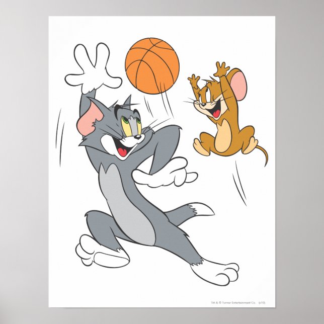 Póster Tom y Jerry Basketball 1 (Frente)