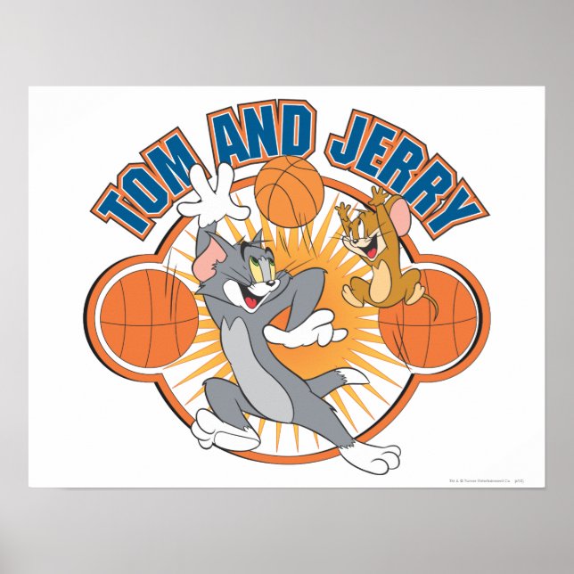 Póster Tom y Jerry Basketball 4 (Frente)