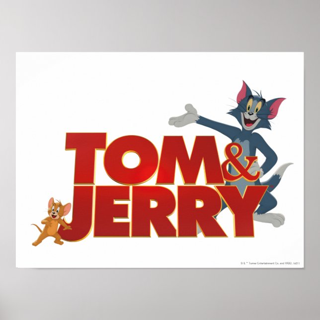 Póster Tom y Jerry con el logotipo de la película (Frente)