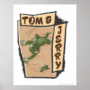 Póster Tom y Jerry en un sofá tan