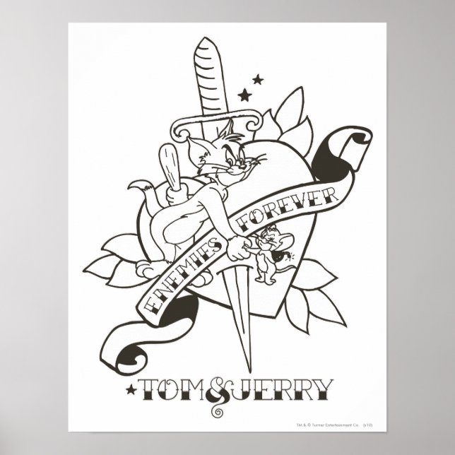 Póster Tom y Jerry Enemies para siempre 1 (Frente)