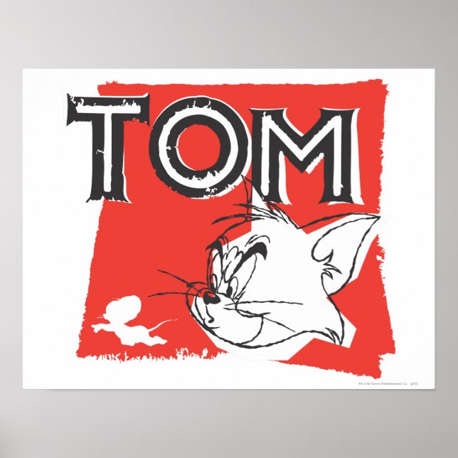 Póster Tom y Jerry Mad Cat (Frente)
