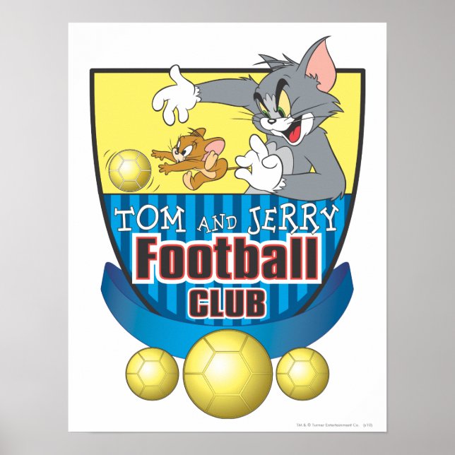 Póster Tom y Jerry Soccer (fútbol) 5 (Frente)