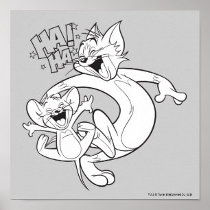 Póster Tom Y Jerry   Tom Y Jerry Laughing