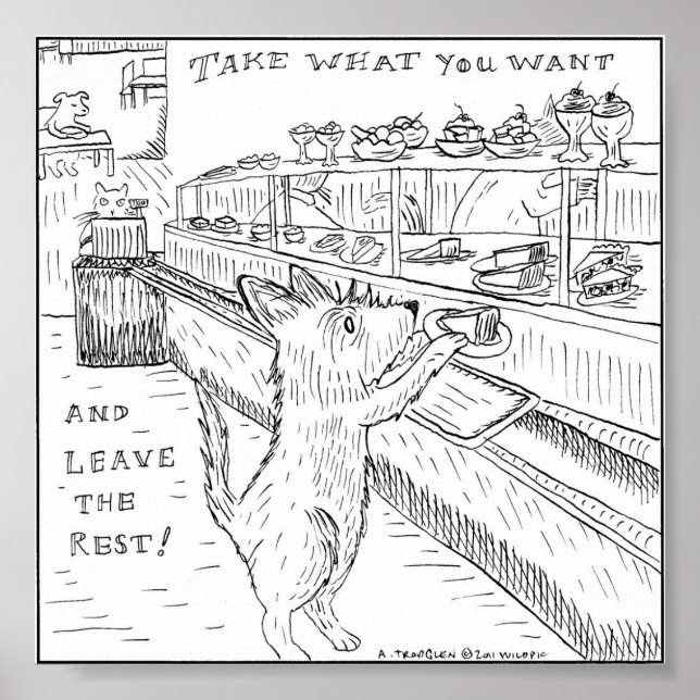 Póster Toma lo que quieras... (Frente)