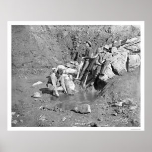 Póster Toma panorámica para el oro Alaska 1902