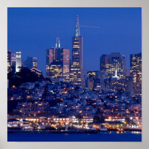 Póster Tomado del tejado de la prisión en Alcatraz