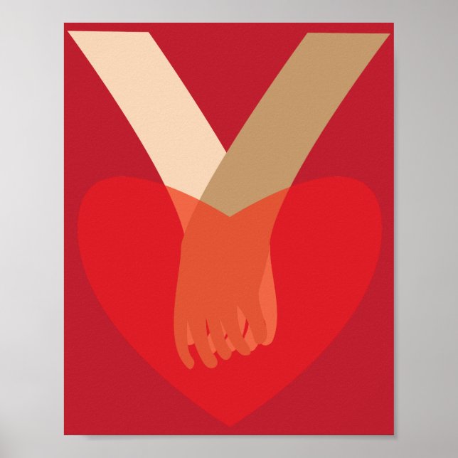 Póster Tomados de la Mano (Frente)