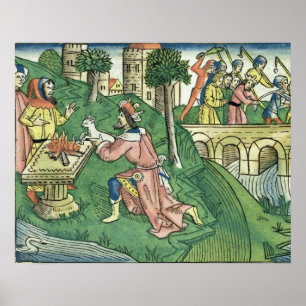 Póster Toman 2 reyes 16 9-16 la población de Damasco c