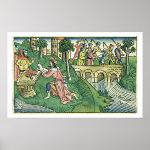 Póster Toman la población de Damasco al cautivo