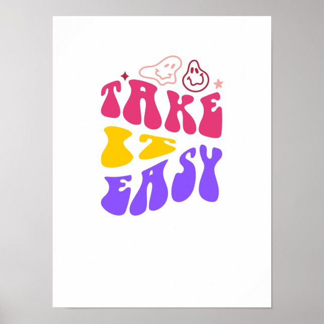 Póster Tomar conciencia mental fácil (Frente)