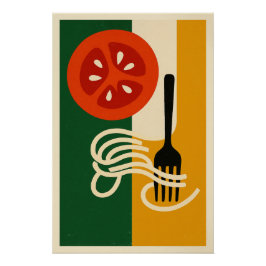 Póster Tomate & Spaghetti – La Dolce Vita