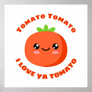 Póster Tomate tomate te amo tomate