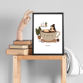 Póster Tómate un poco de café