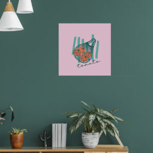 Póster Tomates Caprichosos Mercado de Agricultores Italia