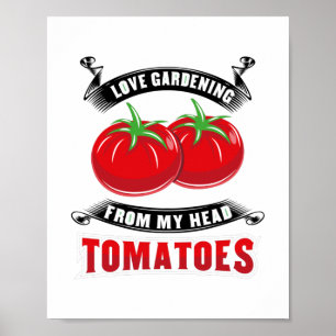 Póster Tomates de jardinería Tomatohead