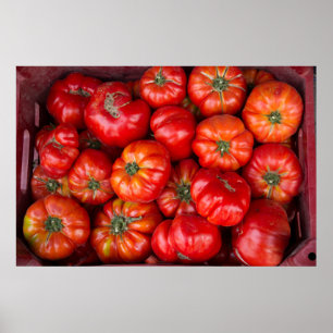 Póster Tomates En El Mercado