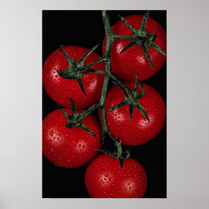 Póster Tomates rojos frescos y jugosos
