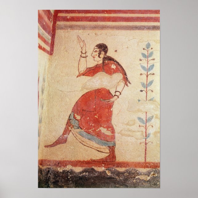 Póster Tomb of the acrobats, detail of a dancer (Frente)