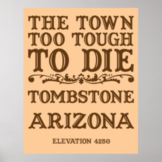 Póster Tombstone Arizona