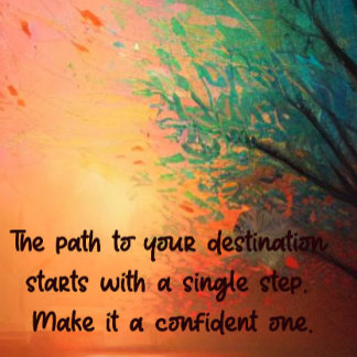 Póster Tome el primer paso del papel Poster (Matte)