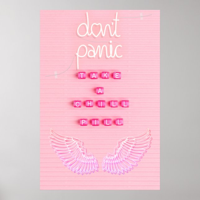 Póster Tome una píldora de pollo (Frente)