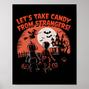 Póster Tomemos a Candy de la divertida Halloween de los e